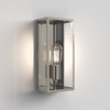 Astro Messina 160 II Half Lantern Outdoor Wall Light - Polished Nickel