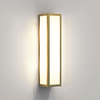 Astro Salerno 350 Half Lantern Outdoor Wall Light - Natural Brass