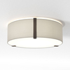 Astro Salina Round Flush Ceiling Light 400mm - Putty