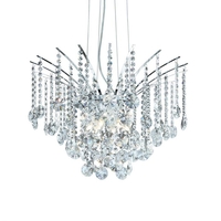 Audi 6 Light Chandelier - Polished Chrome