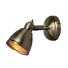 Backa Single Spotlight with Plug - Antique Brass