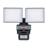 Brennenstuhl 30W Cool White LED Wifi Twin Floodlight With PIR Sensor - Black