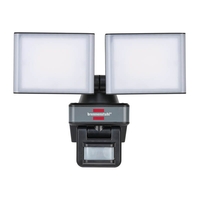 Brennenstuhl 30W Cool White LED Wifi Twin Floodlight With PIR Sensor - Black