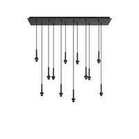 Briar Bar Ceiling Pendant Light - Satin Black