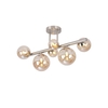 Briggs Semi-Flush Ceiling Light - Satin Nickel