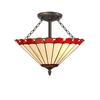 Bristol Semi-Flush Ceiling Light - Aged Antique Brass