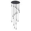 Bronson 19 Light Cluster Ceiling Pendant - Satin Black