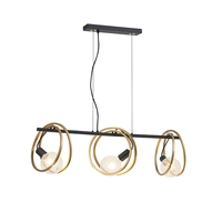 Bryson Bar Ceiling Pendant Light - Matt Black