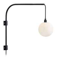 Buddy Wall Light with Plug - Black