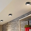 Button LED Battery Operated Push Cabinet Light - Anthracite