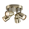 Capture 4 Light Spotlight Plate - Antique Brass
