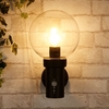 Caris Outdoor Wall Light with PIR Sensor- Black