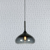 Cooper Glass Ceiling Pendant Light - Black