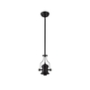 Cora Ceiling Pendant Lamp Holder - Matt Black