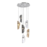 Corbin 6 Light Cluster Ceiling Pendant - Polished Chrome