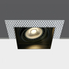 Cosmic Square AR111 GU10 Trimless Recessed Fixed Downlight - Black