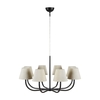 Cozy 8 Arm Ceiling Pendant Light - Black