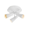 Crest 3 Light Round Spotlight Plate - White