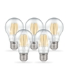 Crompton 7.5W Warm White Dimmable LED Decorative Filament GLS Bulb - Screw Cap - Pack of 5