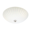 Cut 35 Glass Flush Ceiling Light - White