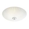 Cut 43 Glass Flush Ceiling Light - White