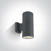 Cylinder Large Outdoor Up & Down Wall Light - Anthracite