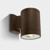 Cylinder Large Outdoor Wall Light - Rust Brown