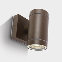 Cylinder Outdoor Wall Light - Rust Brown