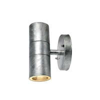 Dan Outdoor Up & Down Wall Light - Galvanised Steel