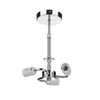 Dar 3 Arm Semi-Flush Lamp Holder - Chrome