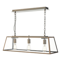 Dar Academy 3 Light Bar Ceiling Pendant - Antique Copper