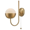 Dar Andre Wall Light - Aged Brass