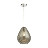 Dar Apulia Glass Ceiling Pendant Light - Smoked