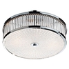 Dar Aramis Flush Ceiling Light - Polished Chrome