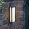 Dar Arham LED Half Lantern Outdoor Wall Light - Anthracite