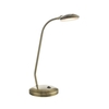 Dar Aria LED Desk Lamp - Antique Brass