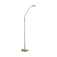 Dar Aria LED Floor Lamp - Antique Brass