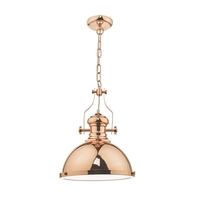 Dar Arona Ceiling Pendant Light - Copper