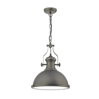 Dar Arona Ceiling Pendant Light - Pewter