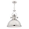 Dar Arona Glass Ceiling Pendant Light - Polished Chrome
