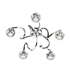 Dar Babylon 5 Light Semi-Flush Ceiling Light - Polished Chrome