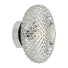 Dar Bibiana Glass Flush Wall Light - Clear