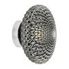 Dar Bibiana Glass Flush Wall Light - Smoked