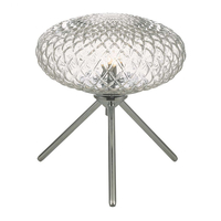 Dar Bibiana Glass Table Lamp - Clear