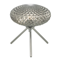 Dar Bibiana Glass Table Lamp - Smoked