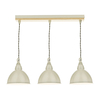 Dar Blyton 3 Light Bar Ceiling Pendant - Putty