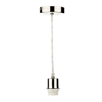 Dar Ceiling Pendant Lamp Holder - Satin Chrome