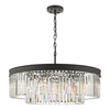 Dar Celeus 8 Light Crystal Chandelier - Black