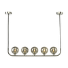 Dar Cradle 5 Light Bar Ceiling Pendant - Polished Chrome