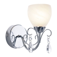 Dar Crawford Wall Light - Polished Chrome